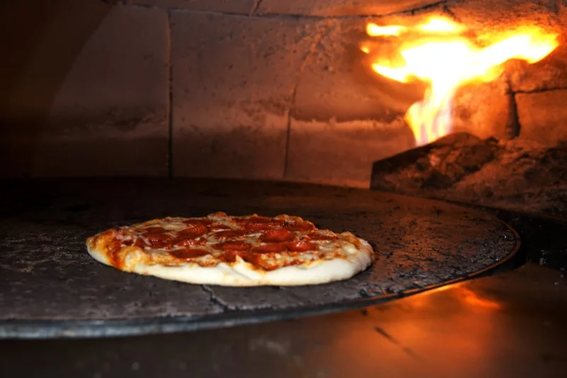 Wood-fired pizza